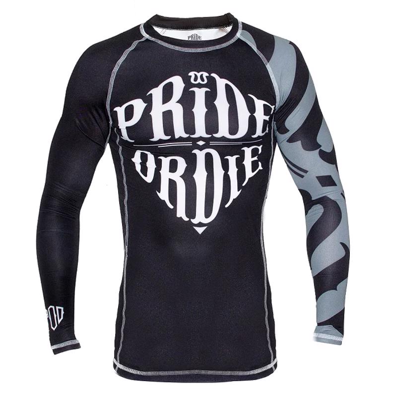PRIDE OR DIE reckless RASHGUARD - BLACK